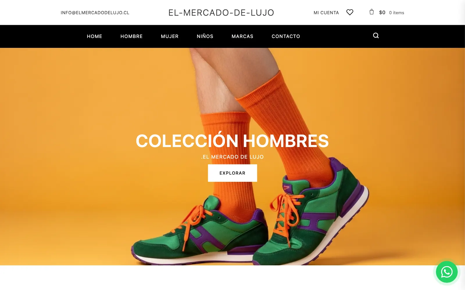 Sitio de El Mercado del Lujo hecho por Colorway