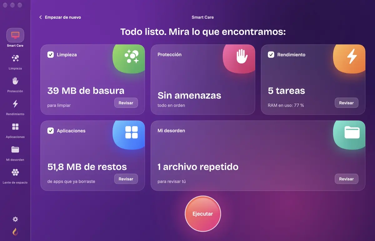 Color Clean: módulo Smart Care